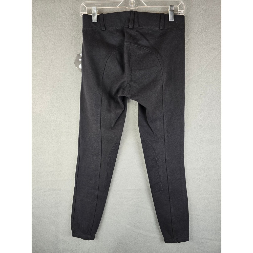 Horze Ella Knee Patch Tights Women US 24 Black Equestrian Riding Breeches Tights